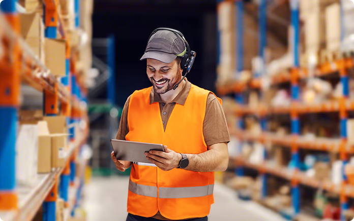 Three semi trucks driving in a convoy along a curved highway surrounded by forest